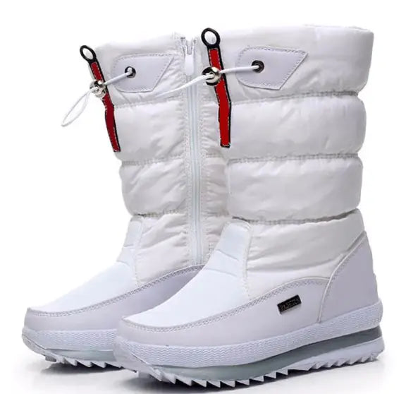 Bottes épaisses imperméables et anti-ski pour l'hiver