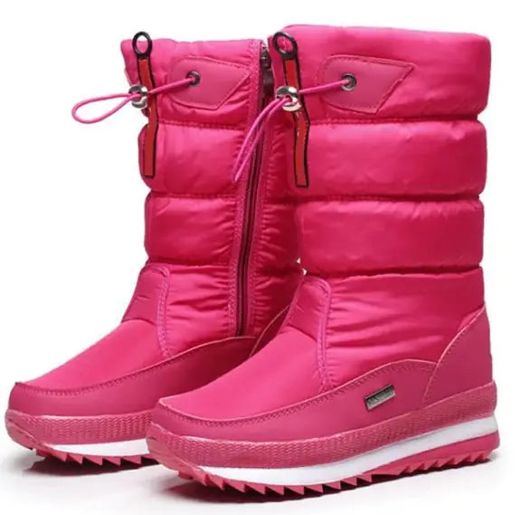 Bottes épaisses imperméables et anti-ski pour l'hiver