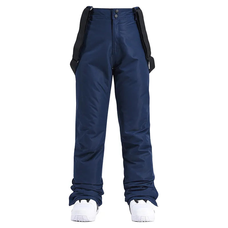 Pantalon de ski imperméable et coupe-vent avec taille élastique détachable