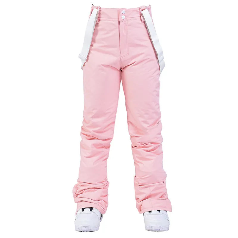 Pantalon de ski imperméable et coupe-vent avec taille élastique détachable