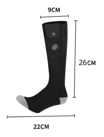 Chaussettes de ski chauffantes électriques