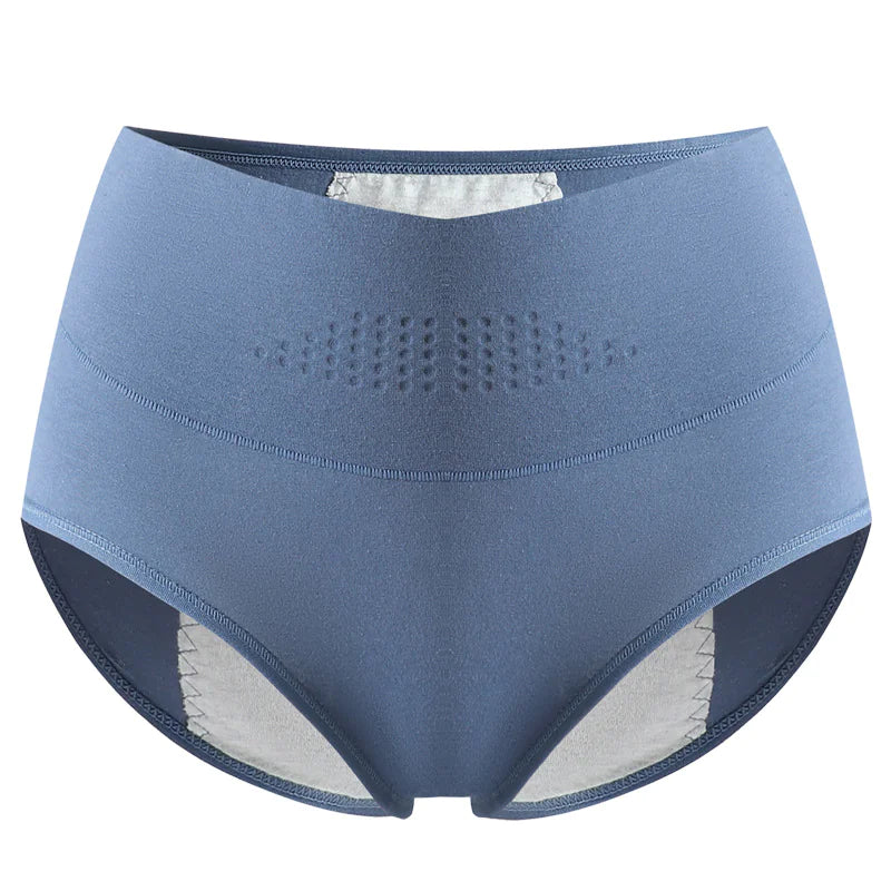 Culottes menstruelles haute taille en coton pour femmes