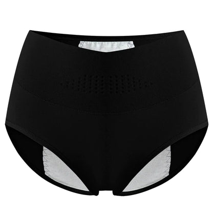 Culottes menstruelles haute taille en coton pour femmes