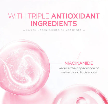 SAKURA Coffret de soins hydratants pour le visage