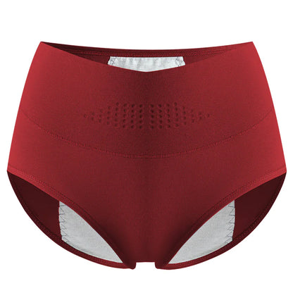 Culottes menstruelles haute taille en coton pour femmes