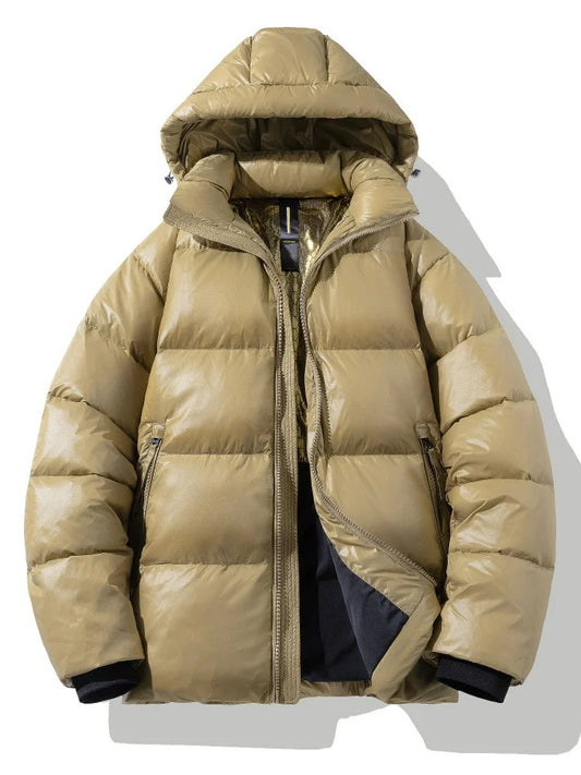 Veste en duvet brillant