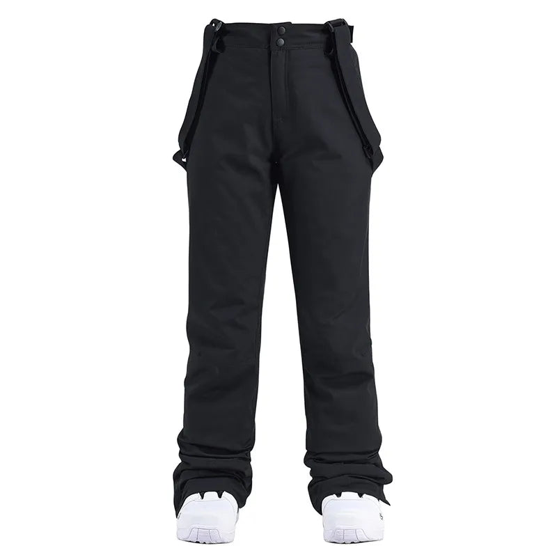 Pantalon de ski imperméable et coupe-vent avec taille élastique détachable