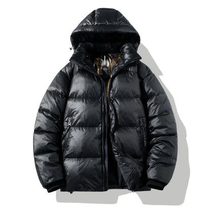 Veste en duvet brillant