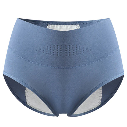 Culottes menstruelles haute taille en coton pour femmes